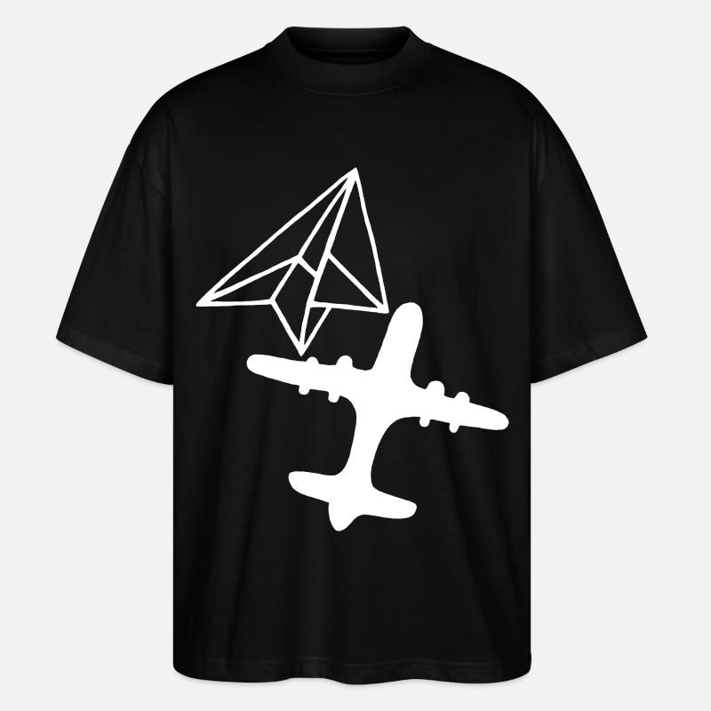 Traum von Größe (Weiß) - Stanley/Stella Oversized Unisex Bio T-Shirt Blaster 2.0 - Schwarz