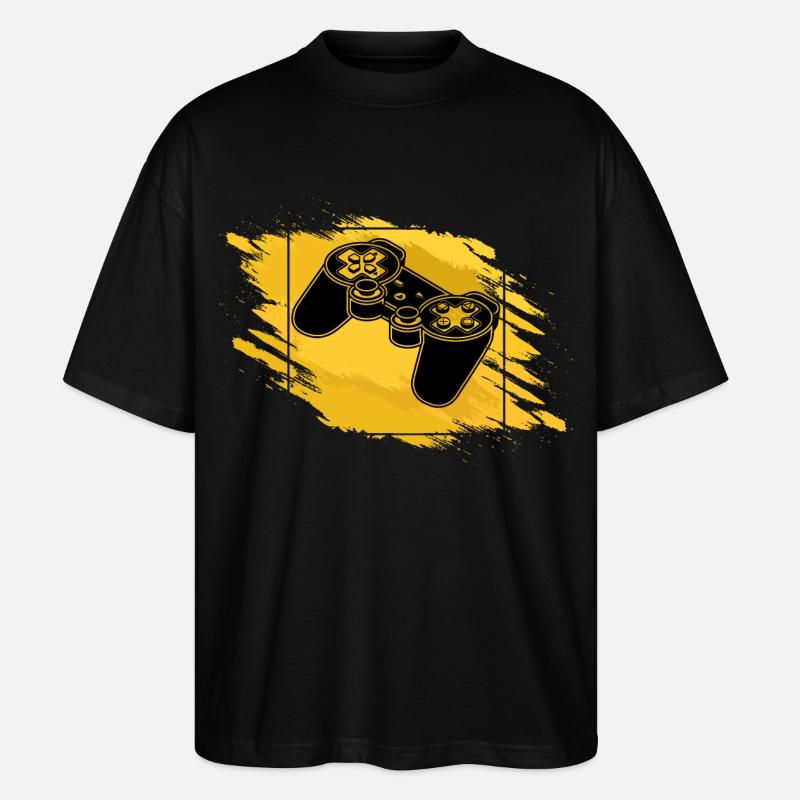 Gaming Controller Retro - Stanley/Stella Oversized Unisex Bio T-Shirt Blaster 2.0 - Schwarz