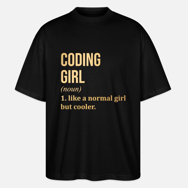 Coding - Stanley/Stella Oversized Unisex Organic T-shirt Blaster 2.0 - black