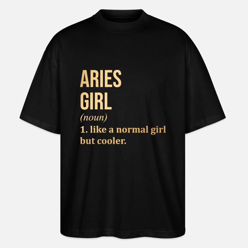 Widder - Stanley/Stella Oversized Unisex Bio T-Shirt Blaster 2.0 - Schwarz