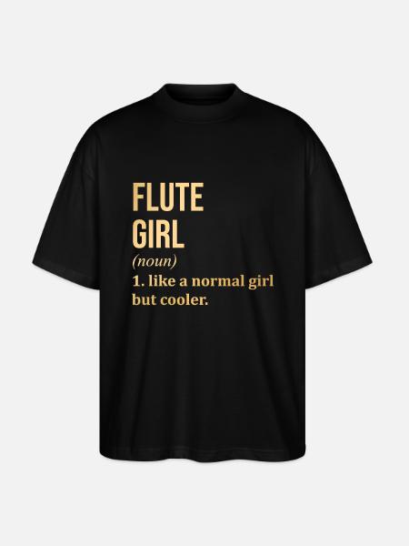 flûte - T-shirt bio Blaster 2.0 coupe oversize Stanley/Stella Unisexe - noir