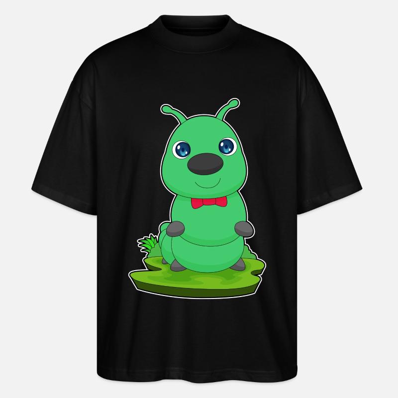 Caterpillar Loop - Stanley/Stella Oversized Unisex Organic T-shirt Blaster 2.0 - black