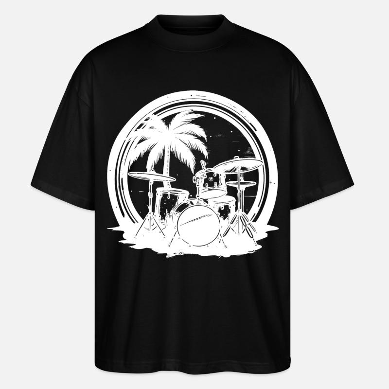 Schlagzeug - Stanley/Stella Oversized Unisex Bio T-Shirt Blaster 2.0 - Schwarz