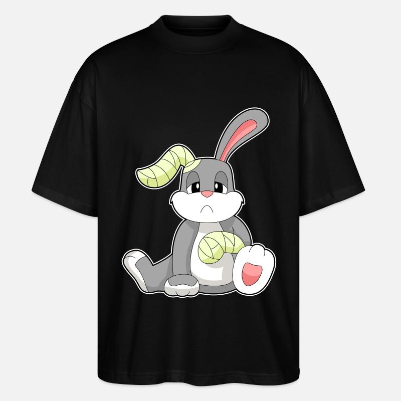 Bandage de lapin - T-shirt bio Blaster 2.0 coupe oversize Stanley/Stella Unisexe - noir