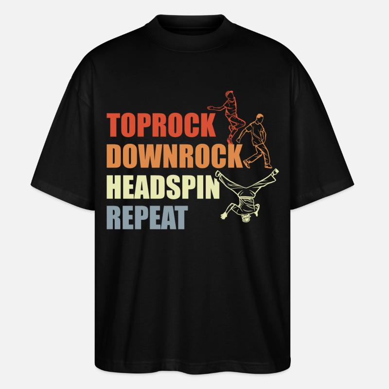 Breakdance Routine - Stanley/Stella Oversized Unisex Organic T-shirt Blaster 2.0 - black