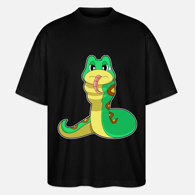 Nourriture pour serpents - T-shirt bio Blaster 2.0 coupe oversize Stanley/Stella Unisexe - noir