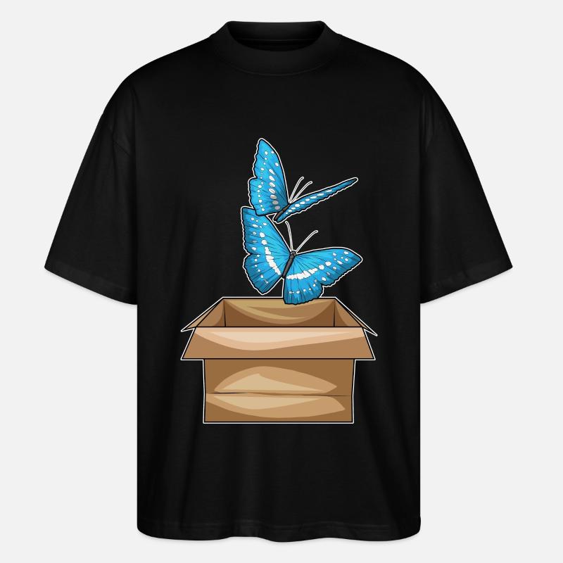 Boîte à papillons - T-shirt bio Blaster 2.0 coupe oversize Stanley/Stella Unisexe - noir