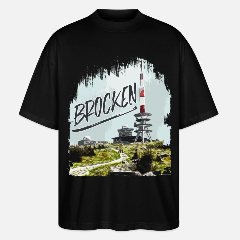 Brocken transmitter and second-hand shop - Stanley/Stella Oversized Unisex Organic T-shirt Blaster 2.0 - black