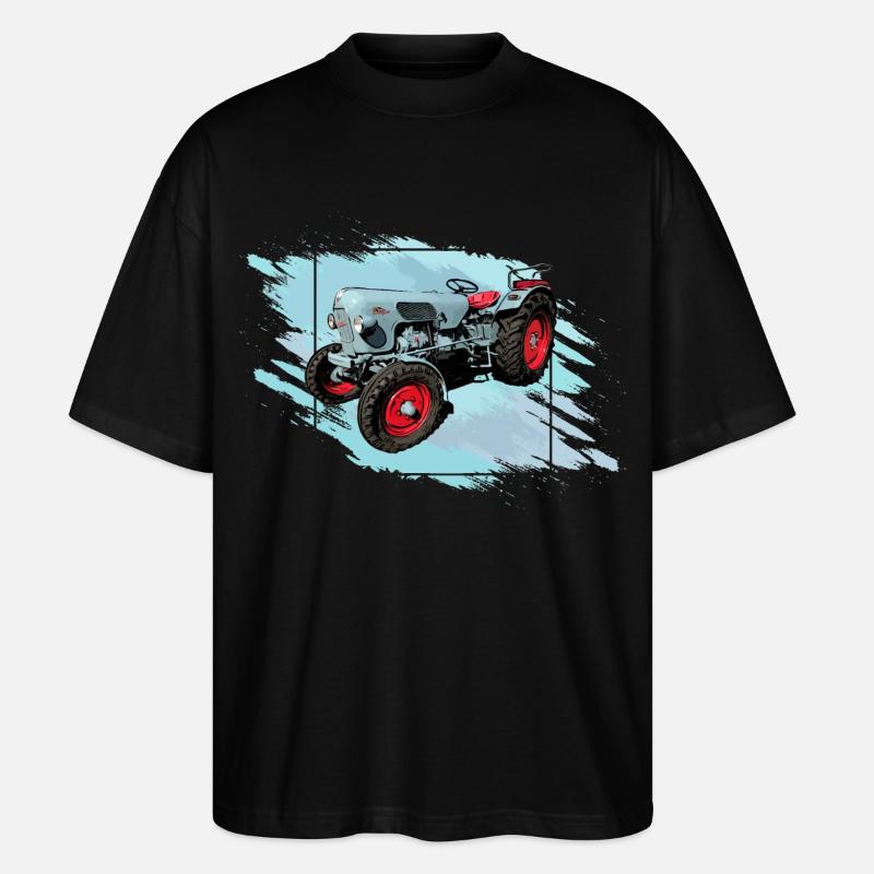 Le Tiger EM 235 - T-shirt bio Blaster 2.0 coupe oversize Stanley/Stella Unisexe - noir