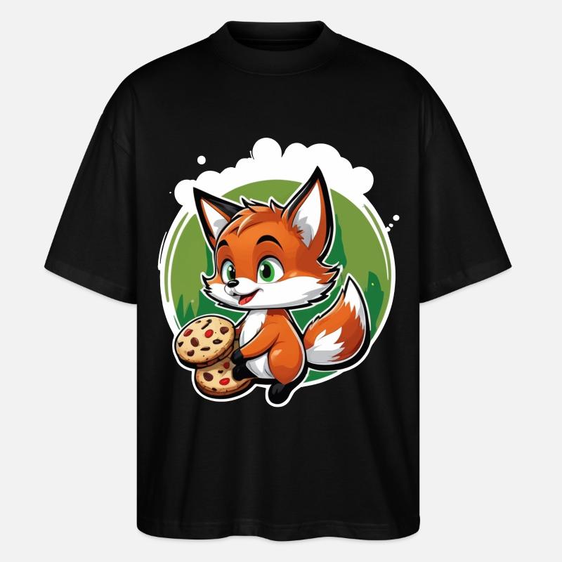 Foxy Pastry - Stanley/Stella Oversized Unisex Bio T-Shirt Blaster 2.0 - Schwarz