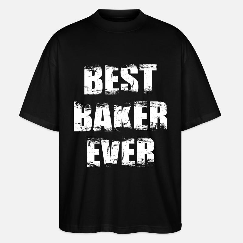 Der beste Bäcker aller Zeiten - Stanley/Stella Oversized Unisex Bio T-Shirt Blaster 2.0 - Schwarz