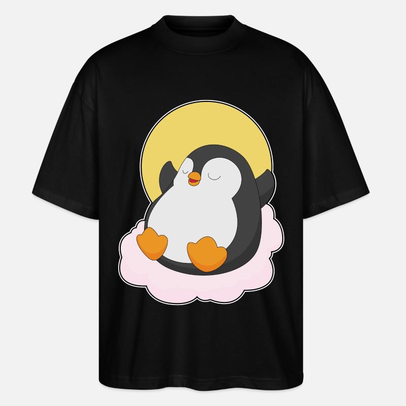 Nuages de pingouins - T-shirt bio Blaster 2.0 coupe oversize Stanley/Stella Unisexe - noir