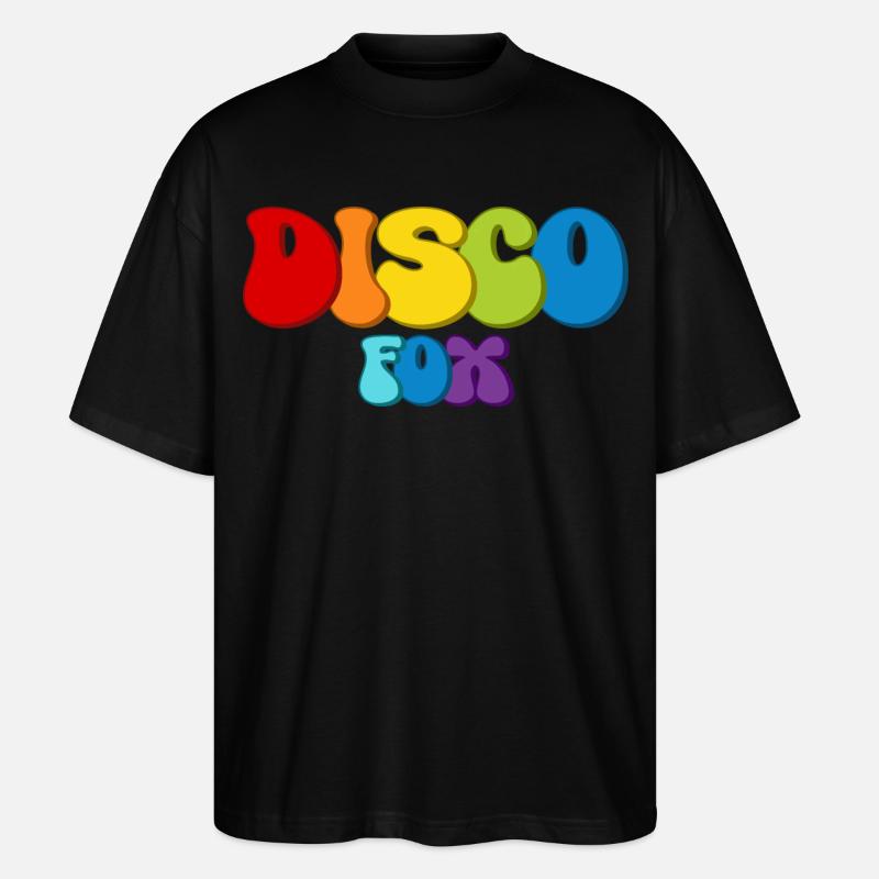 Disco Fox - Stanley/Stella Oversized Unisex Organic T-shirt Blaster 2.0 - black