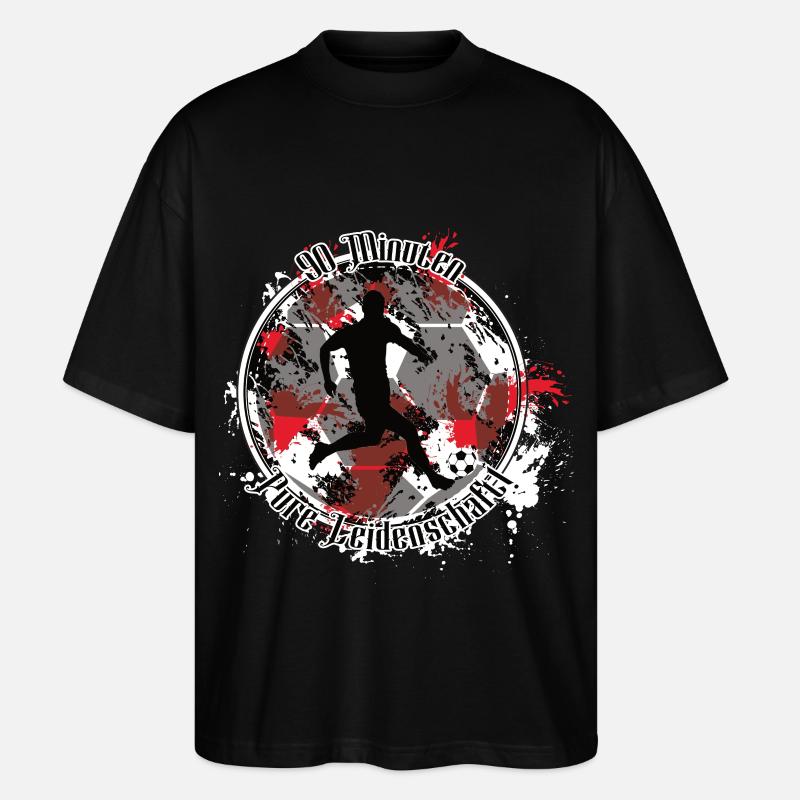 Fußballer– Pure Leidenschaft - Stanley/Stella Oversized Unisex Bio T-Shirt Blaster 2.0 - Schwarz