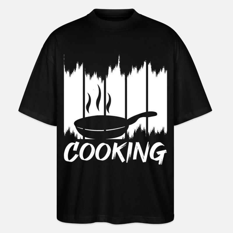 Lustiges Kochen - Stanley/Stella Oversized Unisex Bio T-Shirt Blaster 2.0 - Schwarz