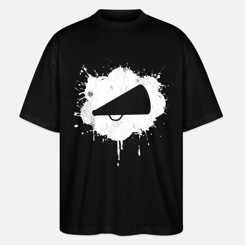 Jubel Megaphon - Stanley/Stella Oversized Unisex Bio T-Shirt Blaster 2.0 - Schwarz