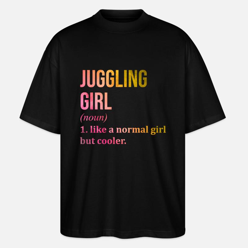 Jongleur - Stanley/Stella Oversized Unisex Bio T-Shirt Blaster 2.0 - Schwarz