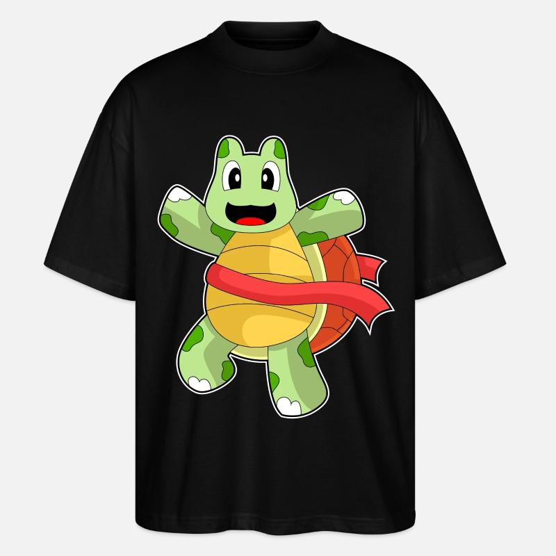 Schildkröte Sieger - Stanley/Stella Oversized Unisex Bio T-Shirt Blaster 2.0 - Schwarz