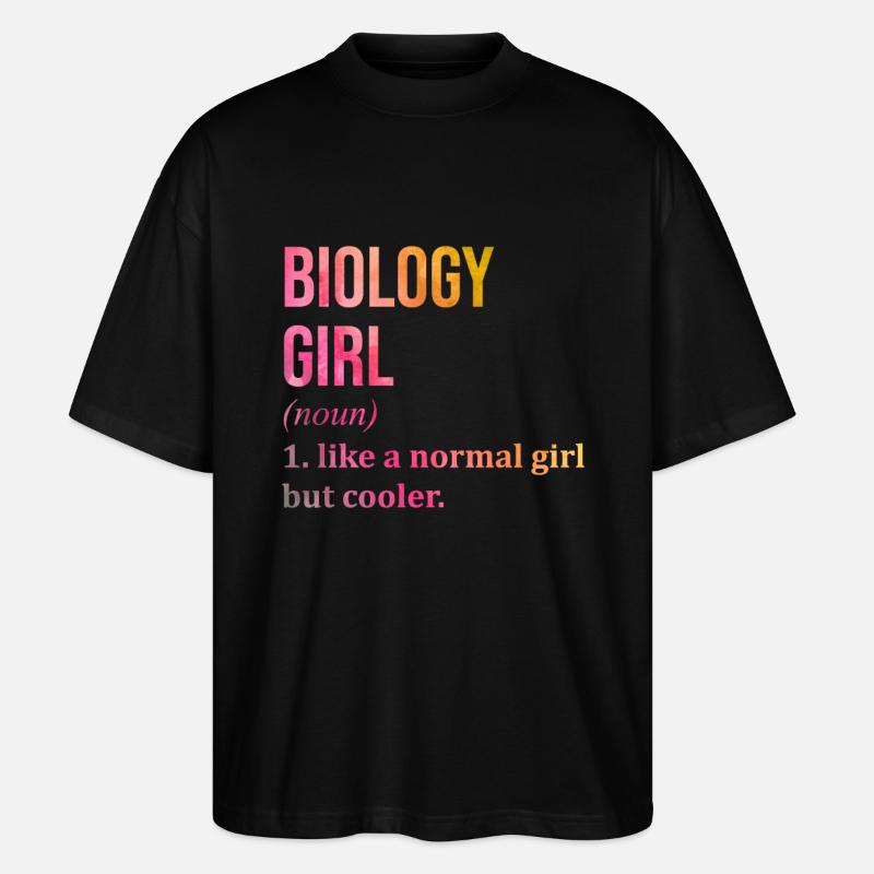 biologia - Ekologiczne Koszulka Oversize Unisex Stanley/Stella Blaster 2.0 - czarny