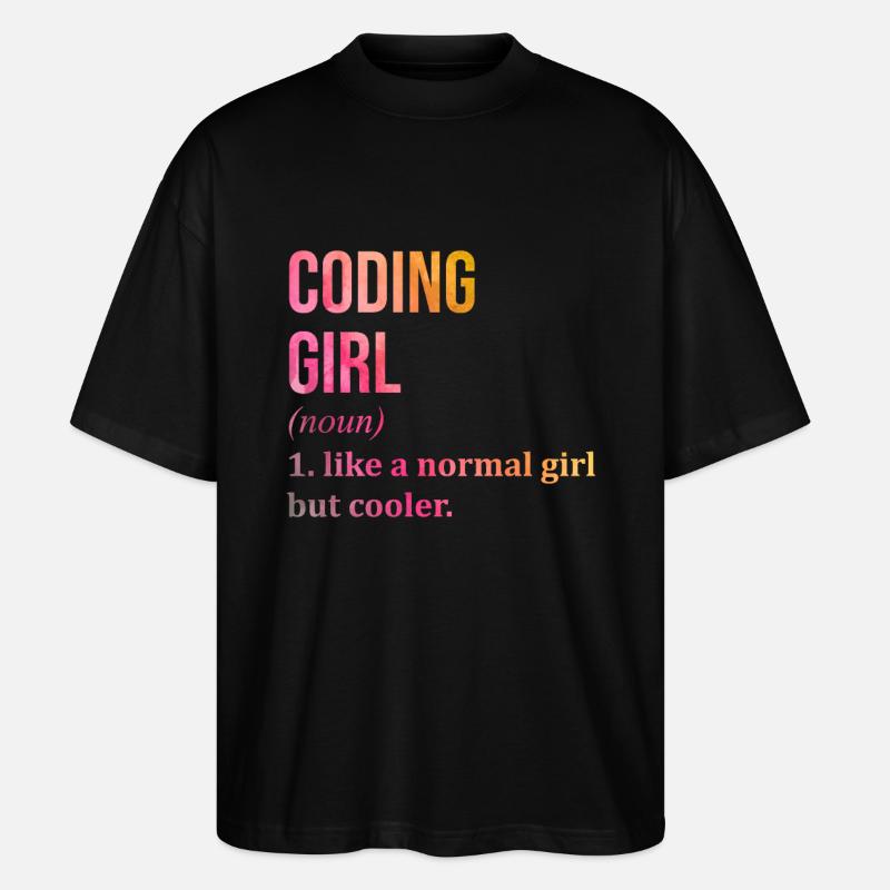 codage - T-shirt bio Blaster 2.0 coupe oversize Stanley/Stella Unisexe - noir