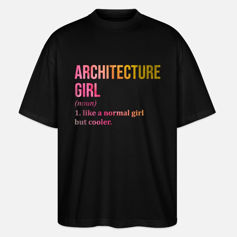 architecture - T-shirt bio Blaster 2.0 coupe oversize Stanley/Stella Unisexe - noir