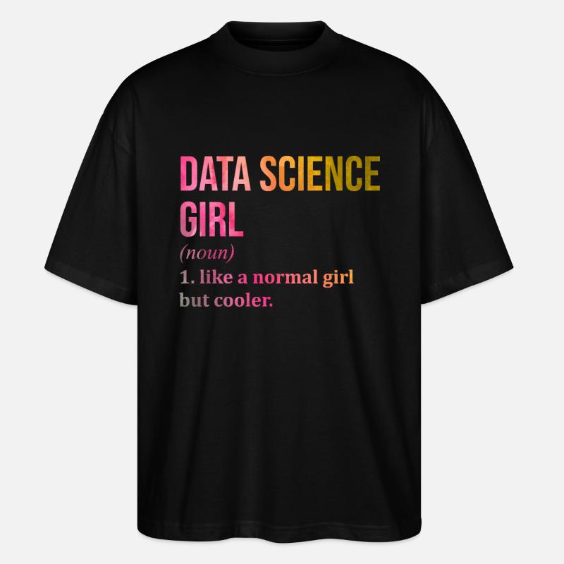 Datenwissenschaft - Stanley/Stella Oversized Unisex Bio T-Shirt Blaster 2.0 - Schwarz