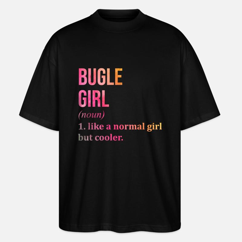 Bugle - Stanley/Stella Oversized Unisex Organic T-shirt Blaster 2.0 - black