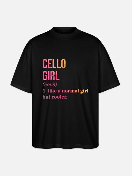 violoncelle - T-shirt bio Blaster 2.0 coupe oversize Stanley/Stella Unisexe - noir