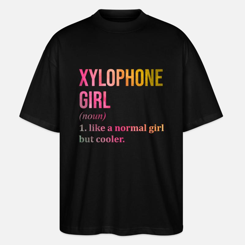 Xylophon - Stanley/Stella Oversized Unisex Bio T-Shirt Blaster 2.0 - Schwarz