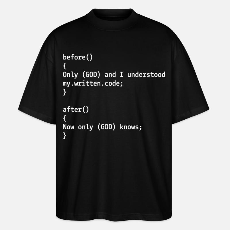 Blague du programmeur - T-shirt bio Blaster 2.0 coupe oversize Stanley/Stella Unisexe - noir