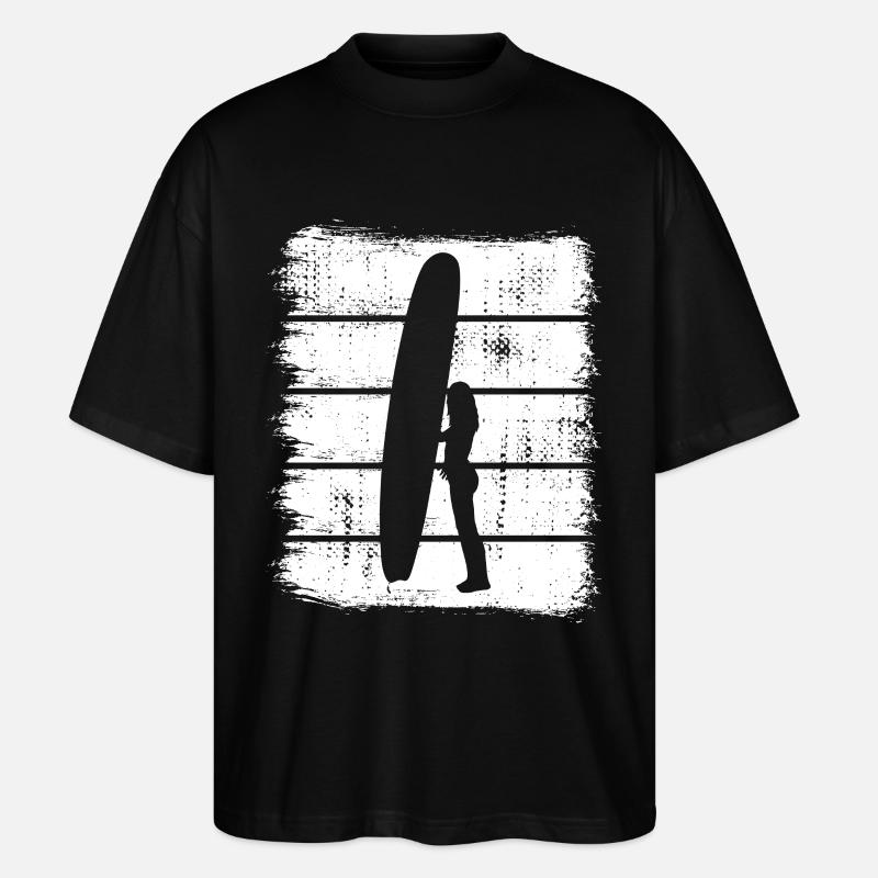 Conception de surfeur - T-shirt bio Blaster 2.0 coupe oversize Stanley/Stella Unisexe - noir