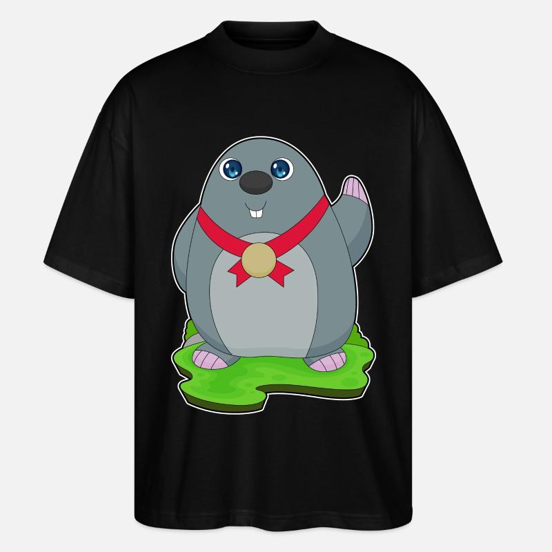 Mole Medal - Stanley/Stella Oversized Unisex Organic T-shirt Blaster 2.0 - black