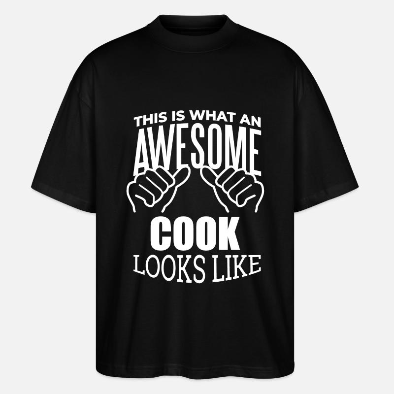 Kochen - Stanley/Stella Oversized Unisex Bio T-Shirt Blaster 2.0 - Schwarz