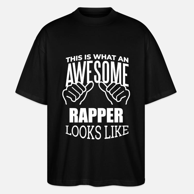 Rapper - Stanley/Stella Oversized Unisex Bio T-Shirt Blaster 2.0 - Schwarz