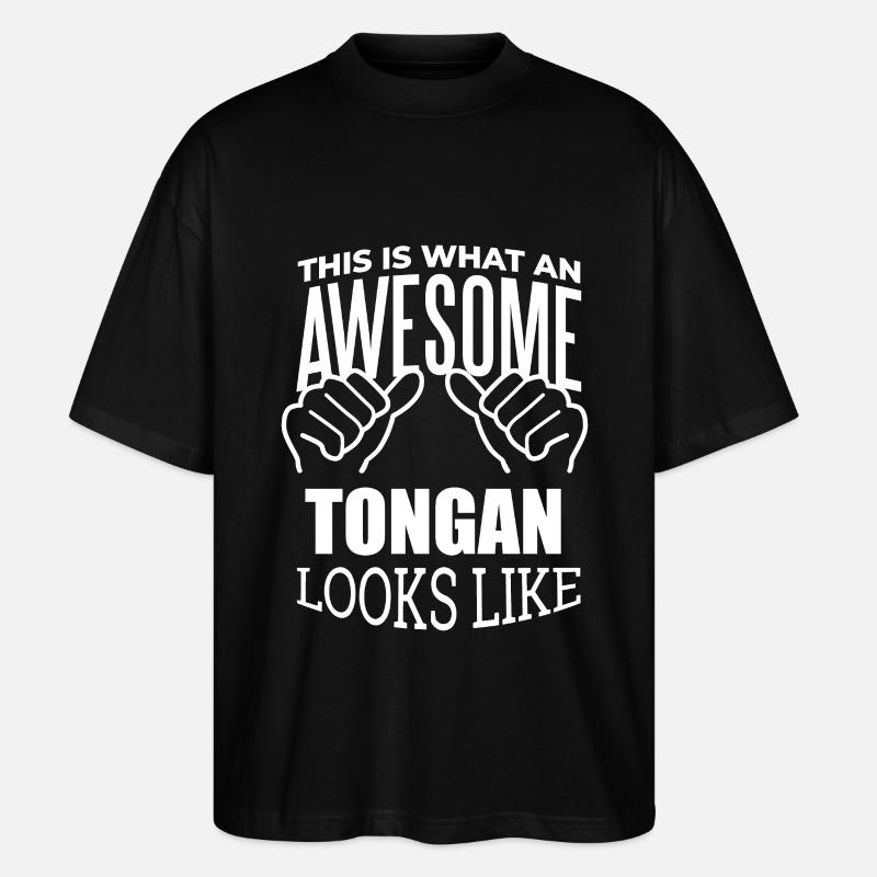 Tonga - Stanley/Stella Oversized Unisex Bio T-Shirt Blaster 2.0 - Schwarz