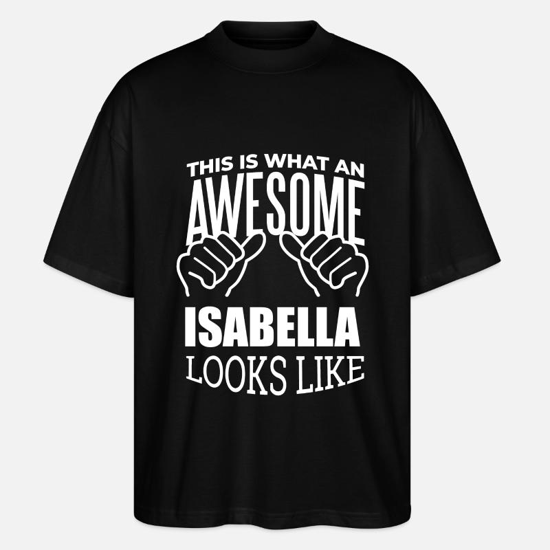 Isabella - Stanley/Stella Oversized Unisex Bio T-Shirt Blaster 2.0 - Schwarz