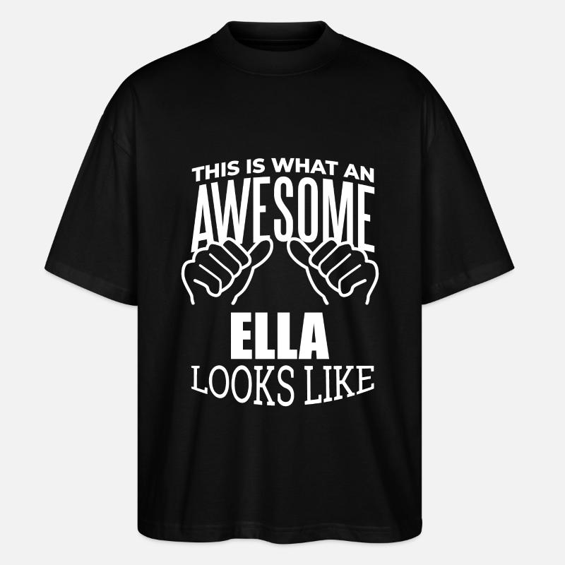 Ella - Stanley/Stella Oversized Unisex Bio T-Shirt Blaster 2.0 - Schwarz