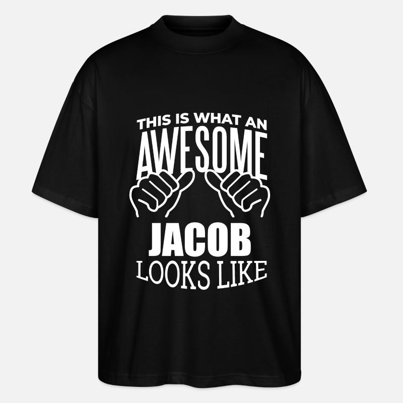 Jacob - Stanley/Stella Oversized Unisex Bio T-Shirt Blaster 2.0 - Schwarz