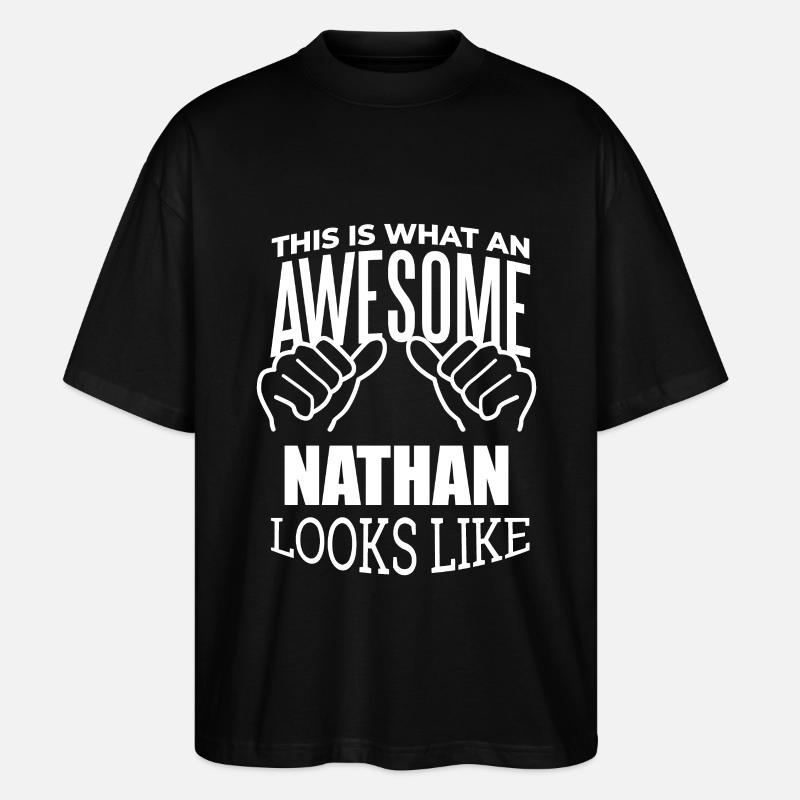 Nathan - Stanley/Stella Oversized Unisex Bio T-Shirt Blaster 2.0 - Schwarz