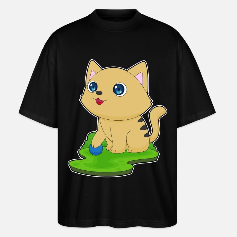 Jeu de chat - T-shirt bio Blaster 2.0 coupe oversize Stanley/Stella Unisexe - noir