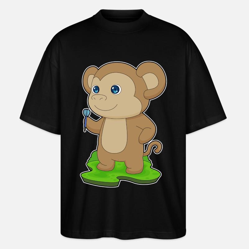 Fléchette de singe - T-shirt bio Blaster 2.0 coupe oversize Stanley/Stella Unisexe - noir