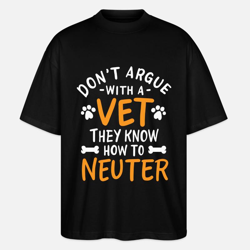 Tierarzt - Stanley/Stella Oversized Unisex Bio T-Shirt Blaster 2.0 - Schwarz