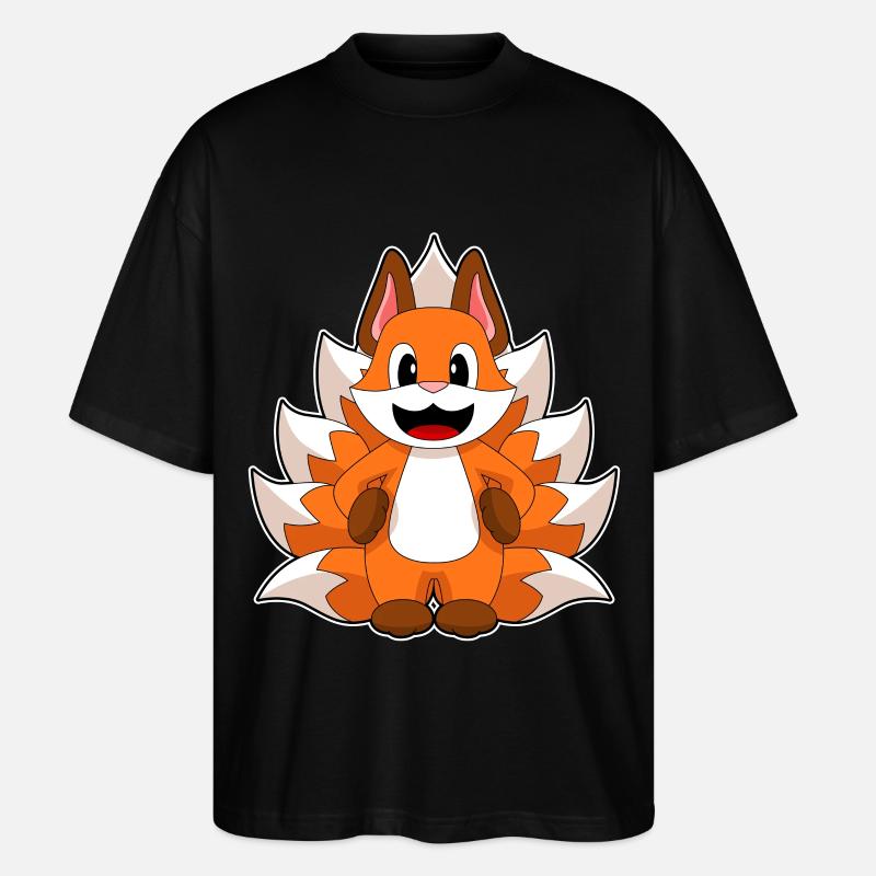 Lustiger Fuchs - Stanley/Stella Oversized Unisex Bio T-Shirt Blaster 2.0 - Schwarz