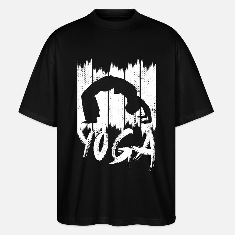 Yoga Pose - Stanley/Stella Oversized Unisex Bio T-Shirt Blaster 2.0 - Schwarz