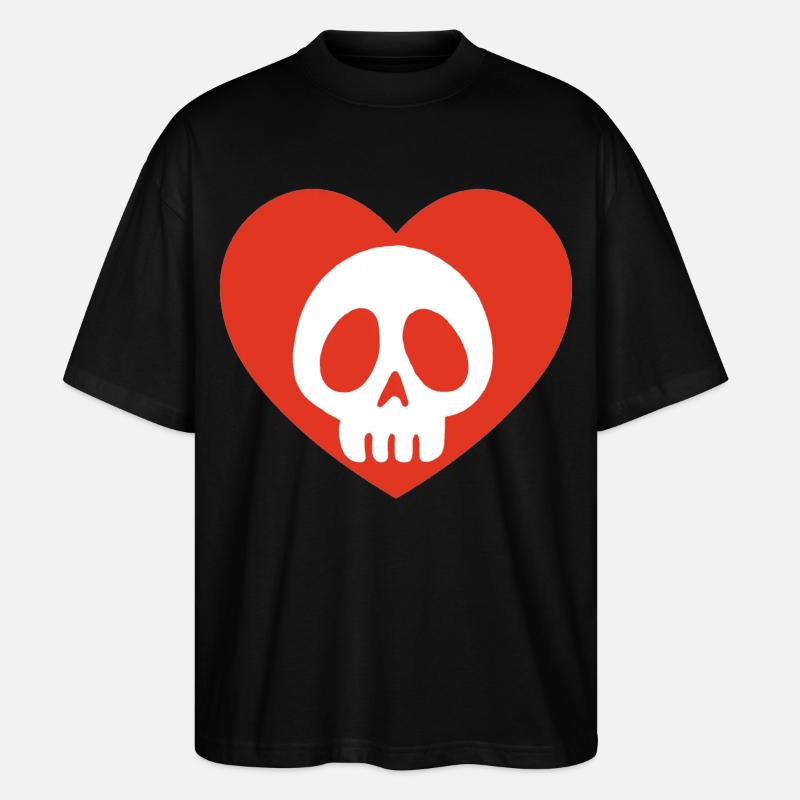 Sterbliche Liebe - Stanley/Stella Oversized Unisex Bio T-Shirt Blaster 2.0 - Schwarz