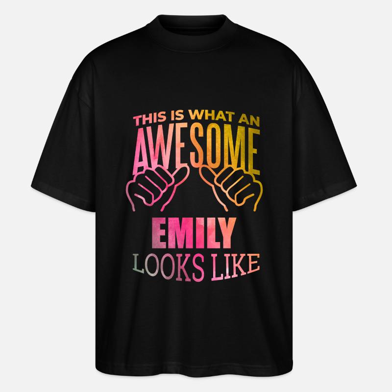 Emily - Stanley/Stella Oversized Unisex Bio T-Shirt Blaster 2.0 - Schwarz