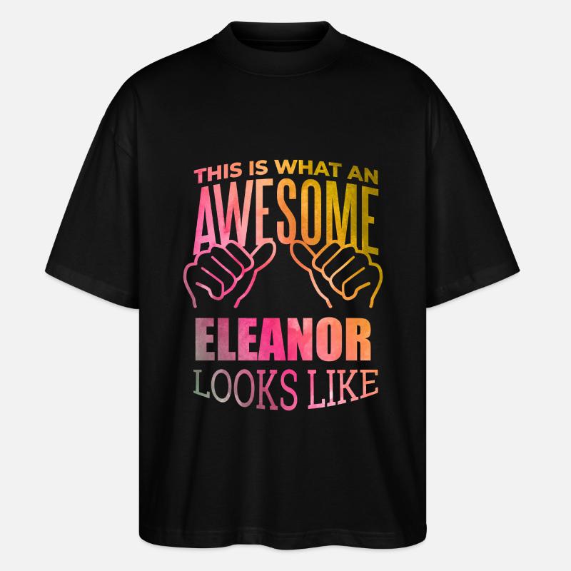 Eleanor - T-shirt bio Blaster 2.0 coupe oversize Stanley/Stella Unisexe - noir