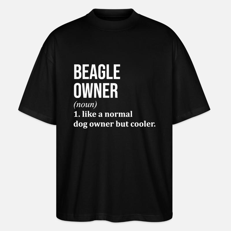 Beagle - Stanley/Stella Oversized Unisex Bio T-Shirt Blaster 2.0 - Schwarz