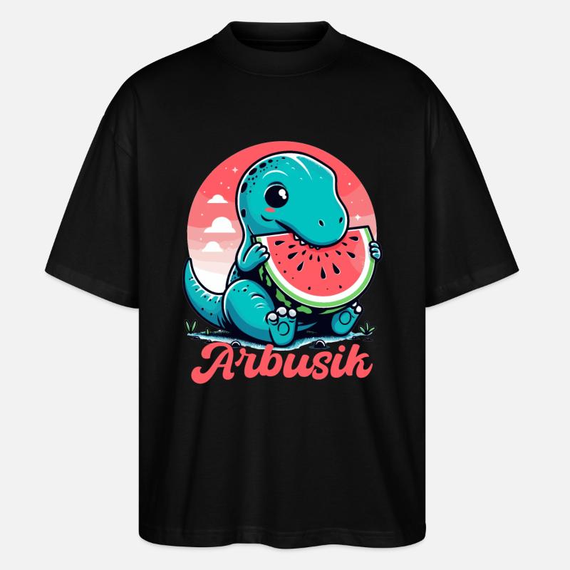 Mignon T-Rex Pastèque Arbusik Cadeau - T-shirt bio Blaster 2.0 coupe oversize Stanley/Stella Unisexe - noir
