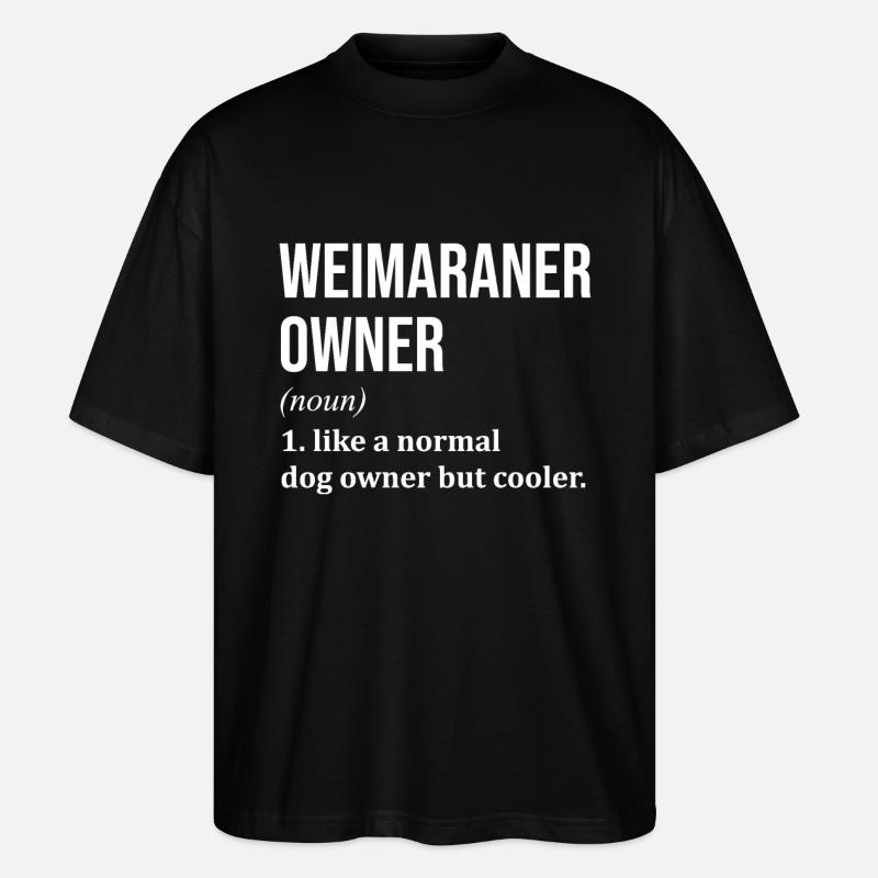 Weimaraner - T-shirt bio Blaster 2.0 coupe oversize Stanley/Stella Unisexe - noir